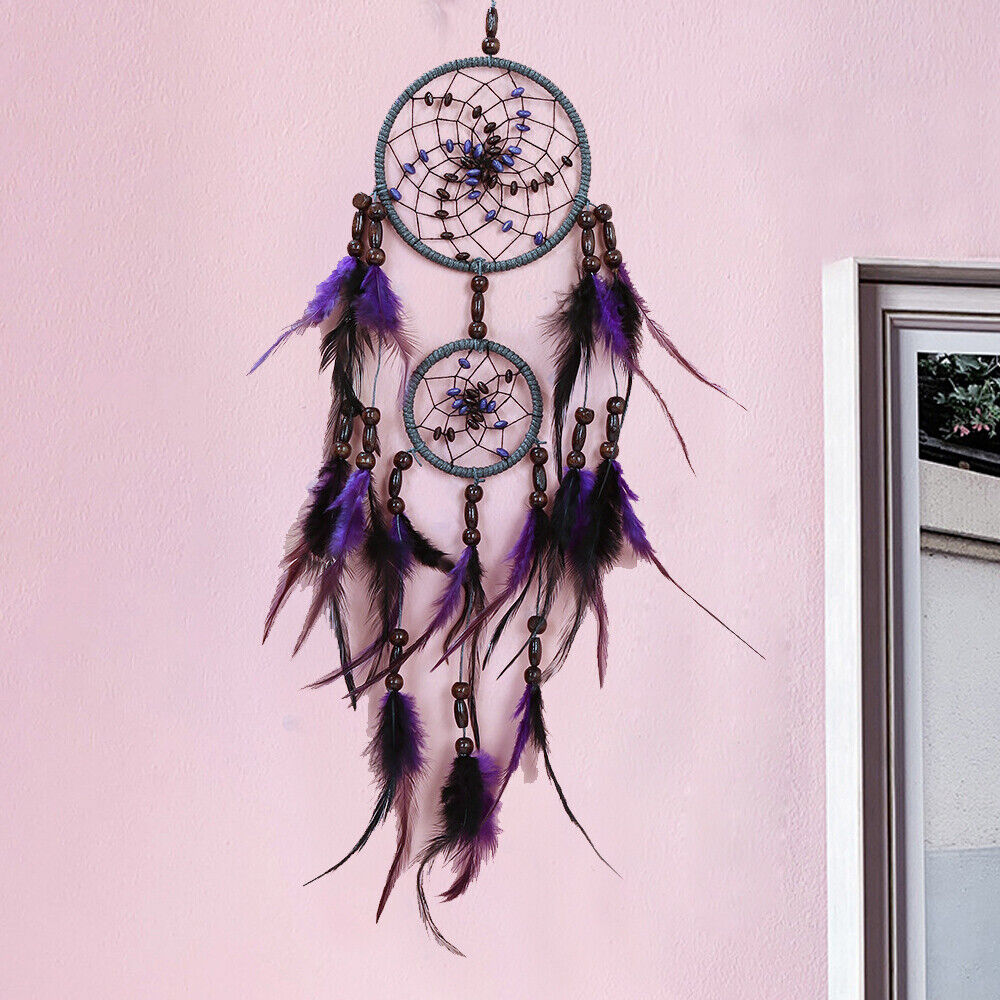 Handmade Natural Materials Dream Catcher Feathers Wall Hanging Room Decor Gift