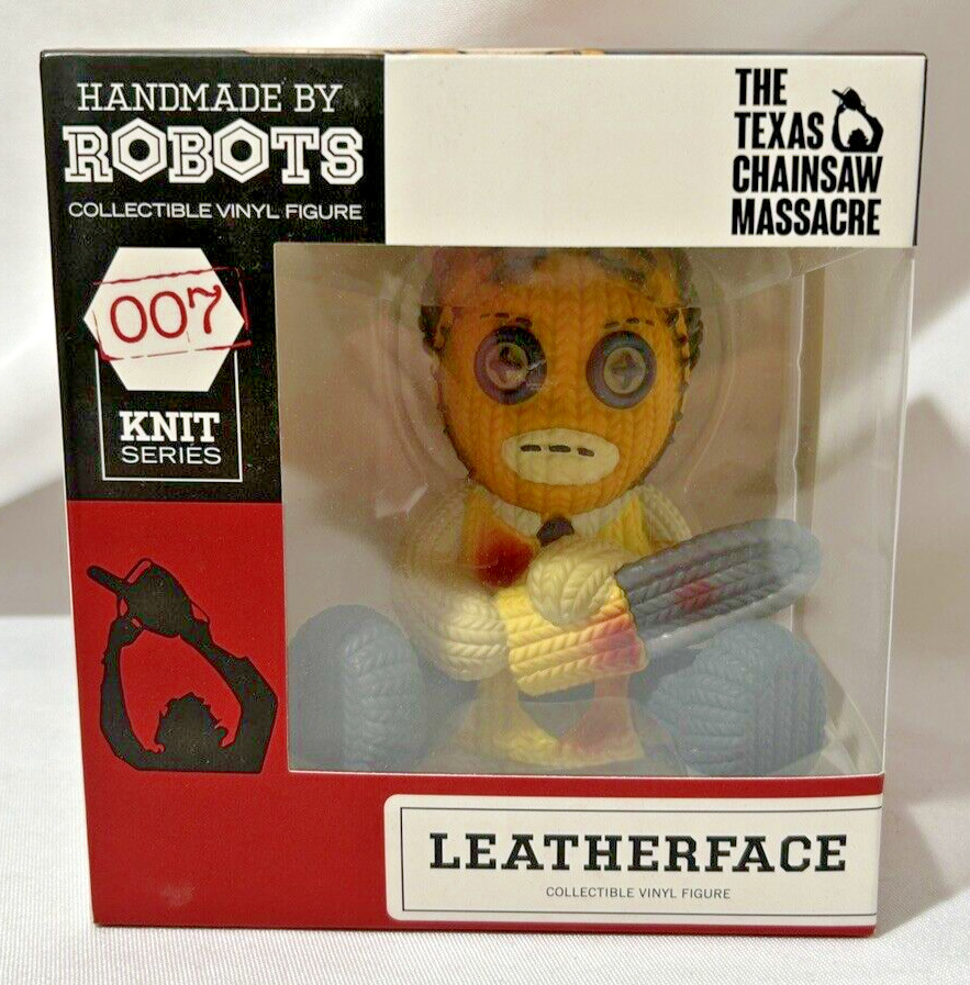 THE TEXAS CHAINSAW MASSACRE LEATHERFACE HANDMADE BY ROBOTS VINYL FIGURE #19 NEW