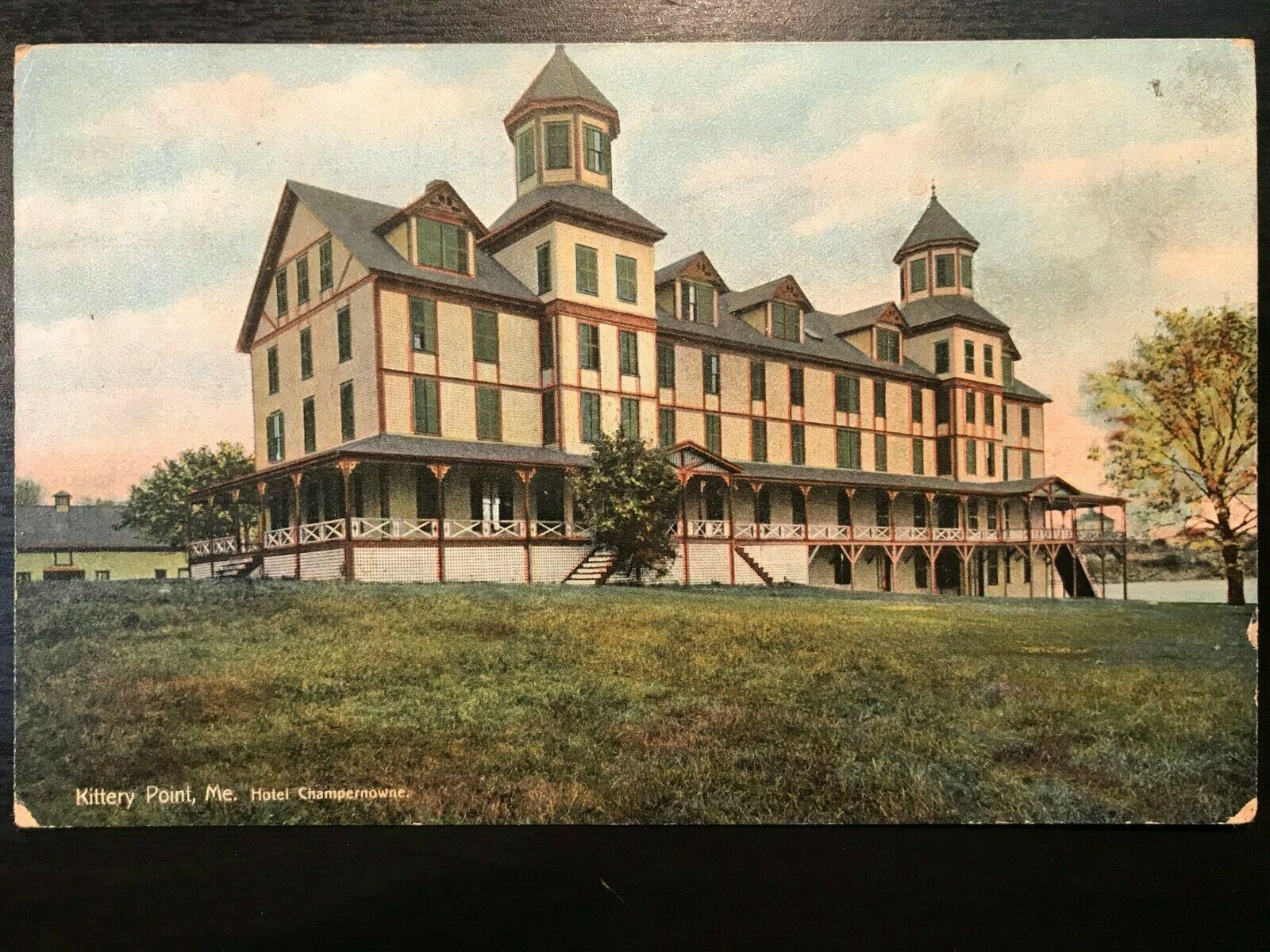 Vintage Postcard 1917 Hotel Champernowne Kittery Point Maine