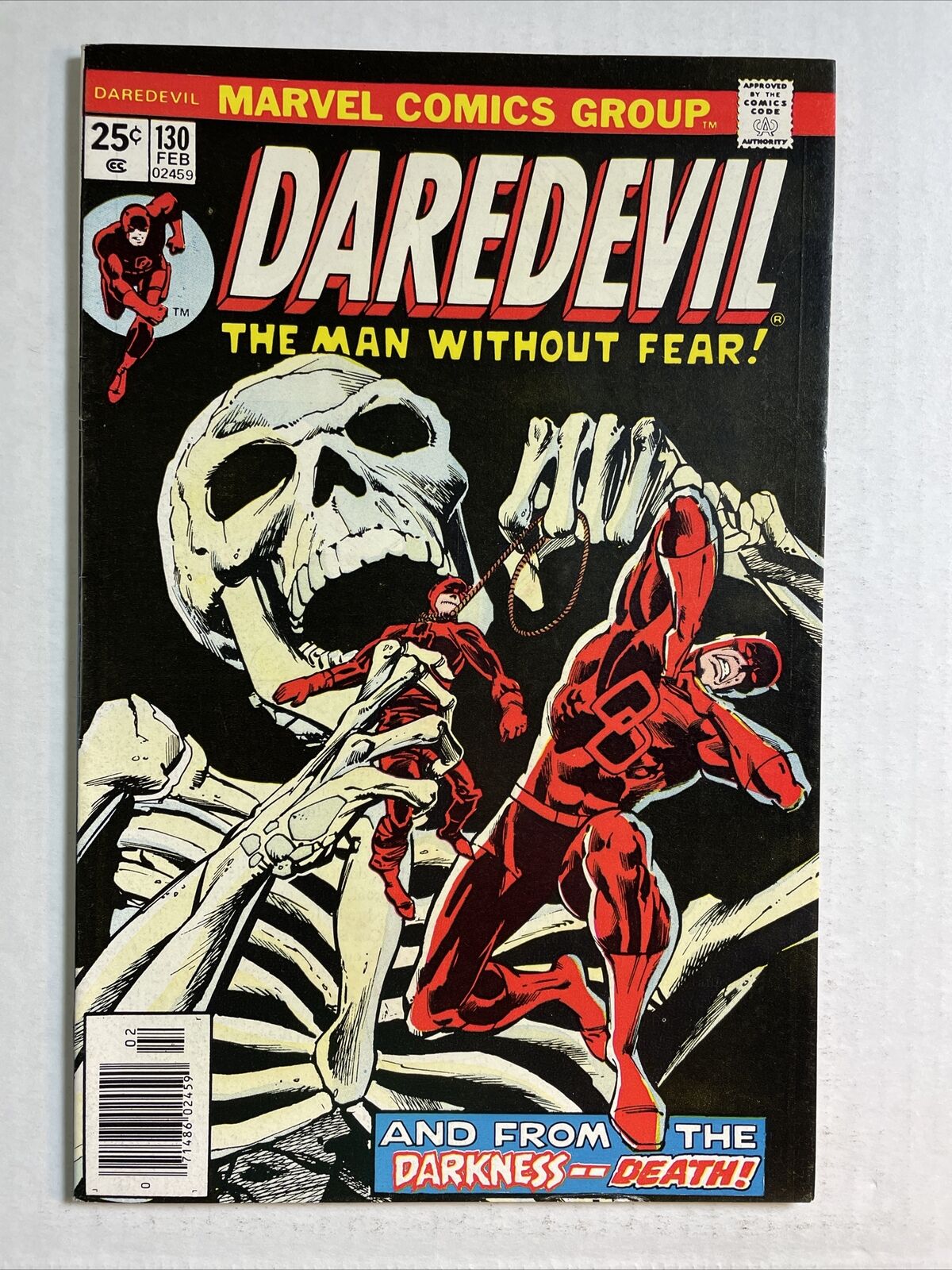 Daredevil #130 NM- 1976 Marvel Comics Skeleton