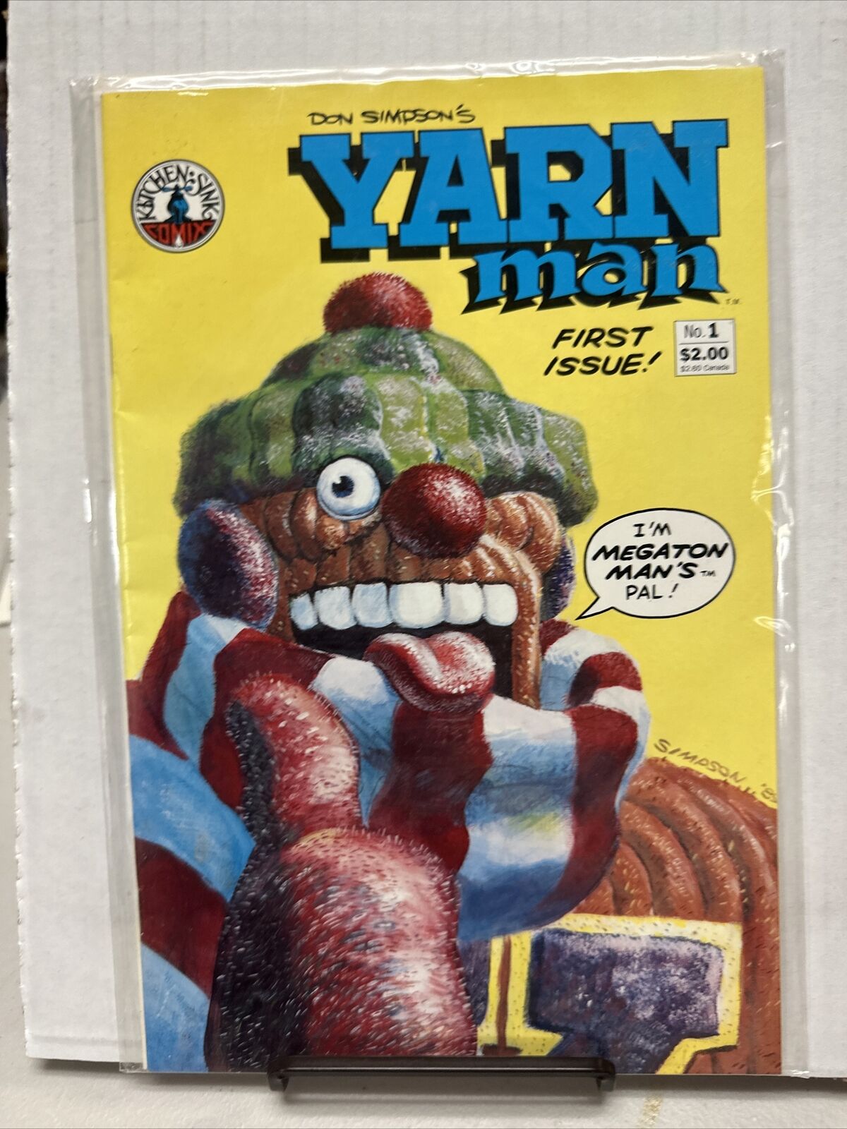 Yarn Man #1 (VFN-) `89 Simpson D1