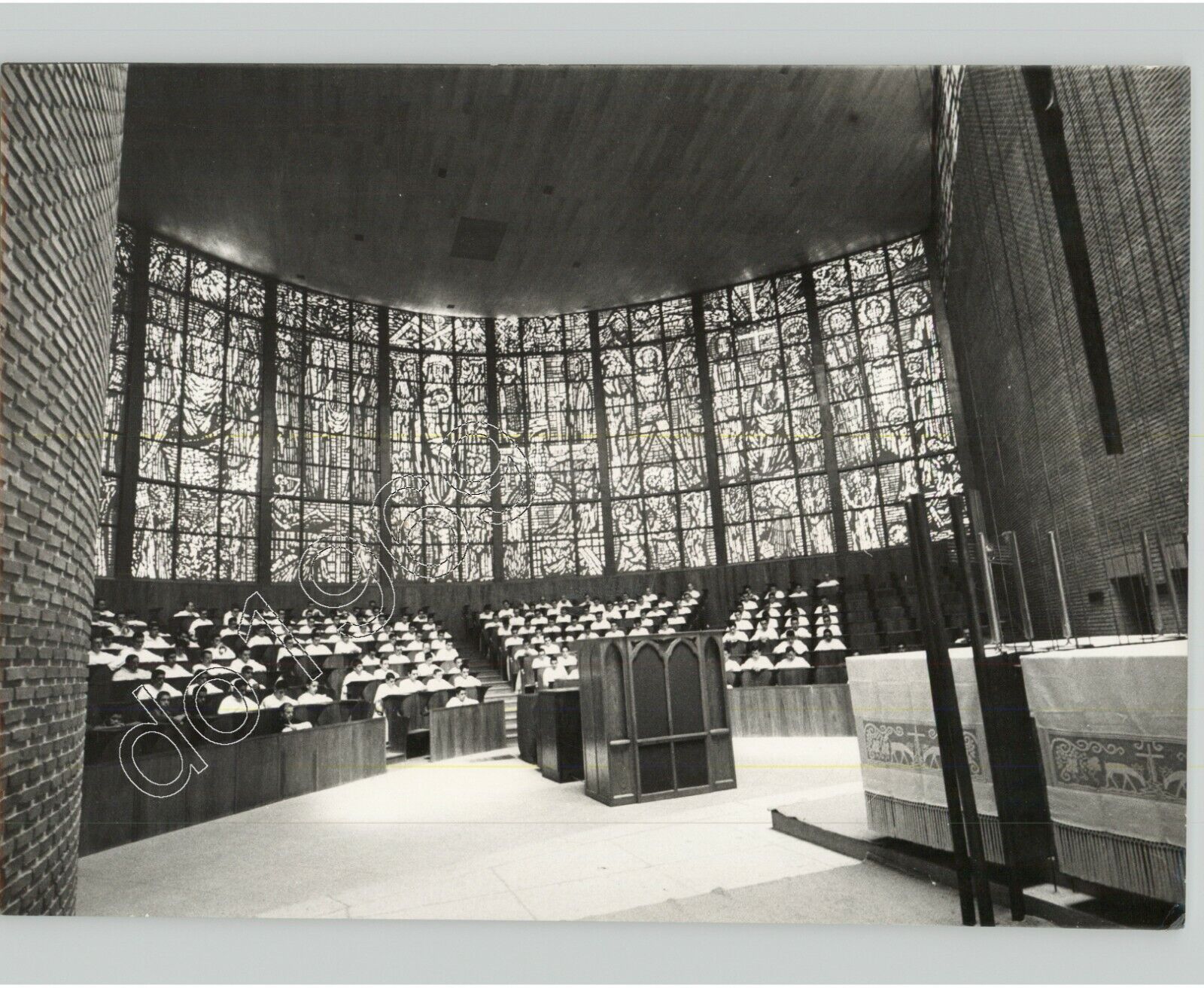 MODERNIST CHURCH in MADRID, SPAIN 1959 Miguel Fisac ARCHITECTURE VTG Press Photo