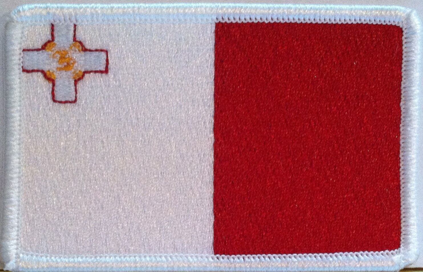 MALTA Flag Patch W/ VELCRO® Brand Fastener Military Emblem #7