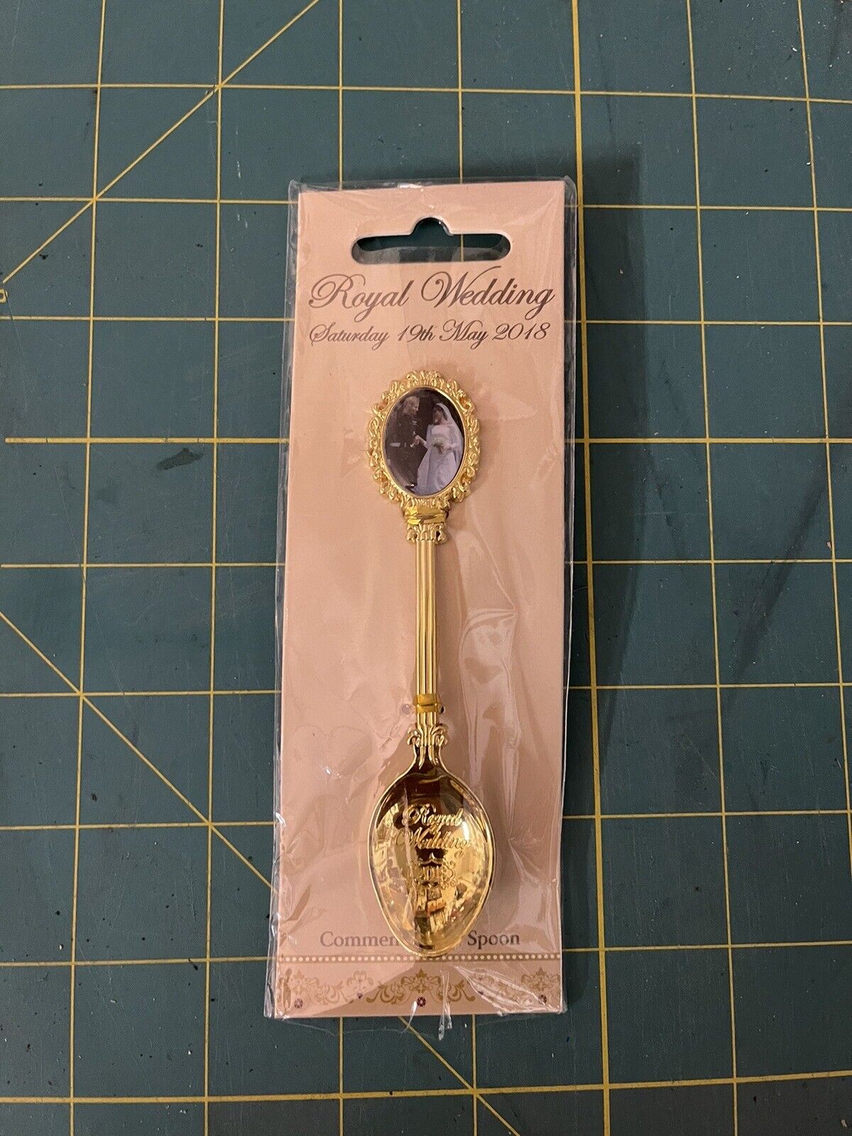 Prince Harry And Meghan Markle Royal Wedding Commemorative Spoon May 2018 Gold