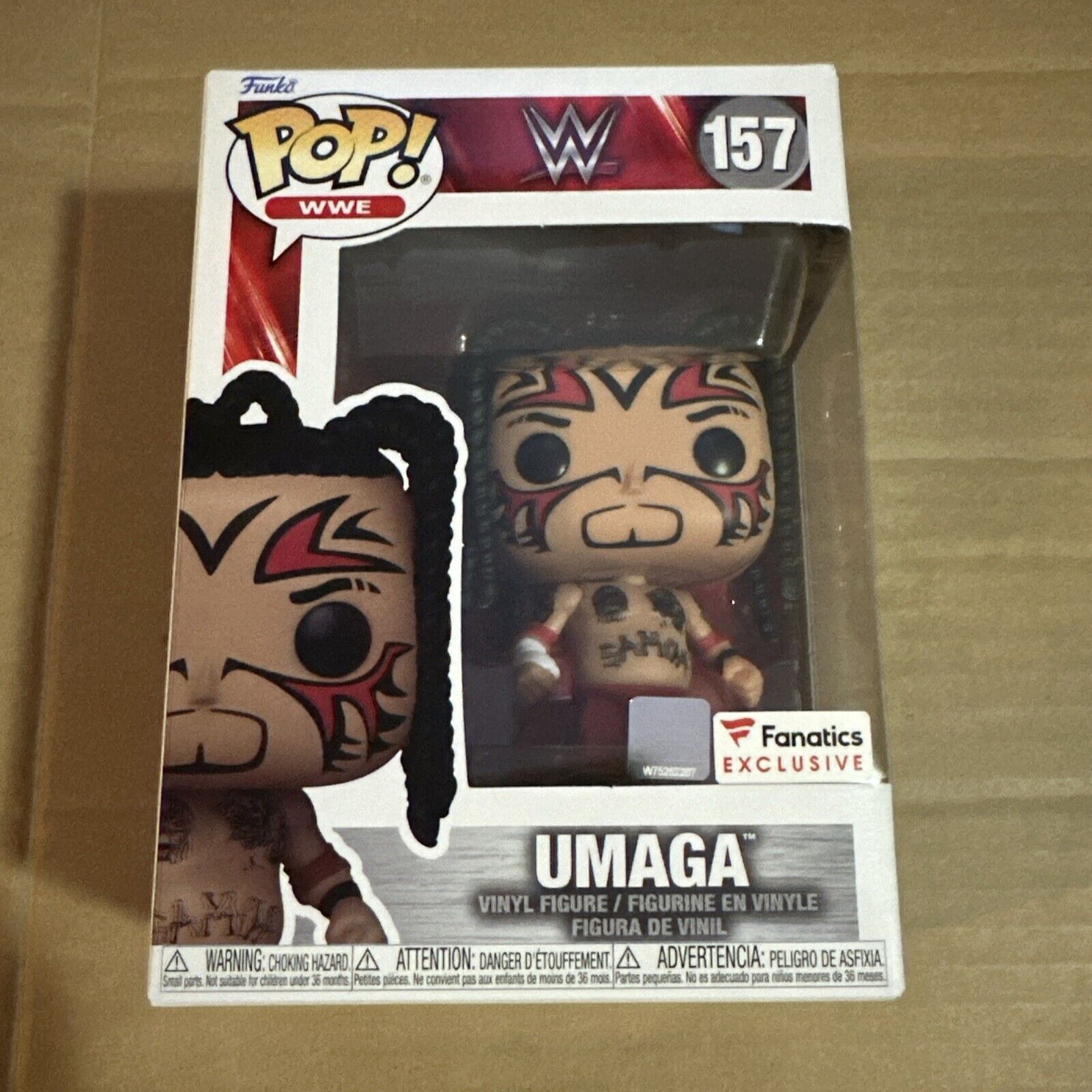 Funko POP WWE Fanatics Exclusive UMAGA #157 W/ Protector