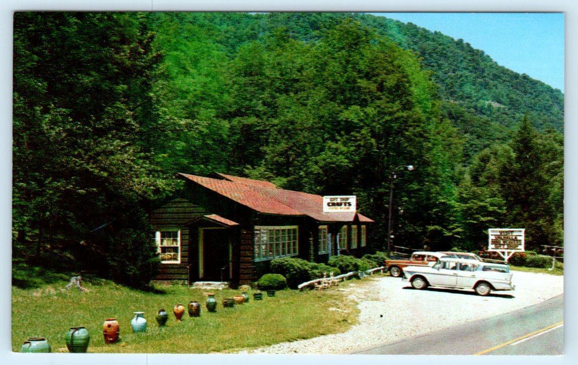 TRYON, North Carolina NC~Roadside VALHALLA HAND WEAVERS Gift Shop 1950s Postcard