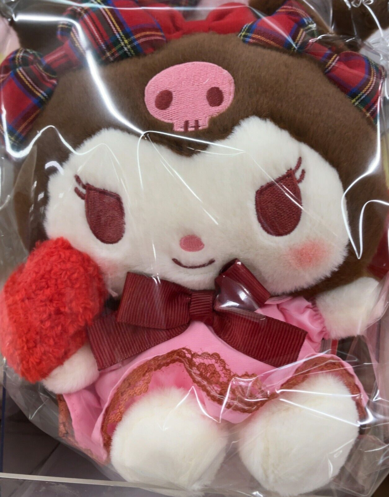 Sanrio Character Kuromi Stuffed Toy S ( Ribbon Love ) Plush New Japan