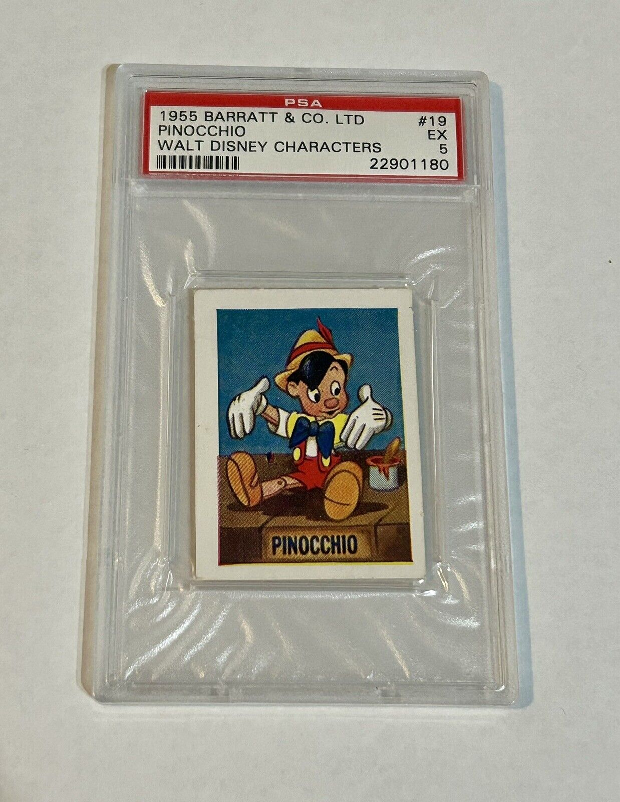 1955 Barratt & Co Pinocchio Walt Disney Tobacco Card - #19 - PSA 5 EX Rare