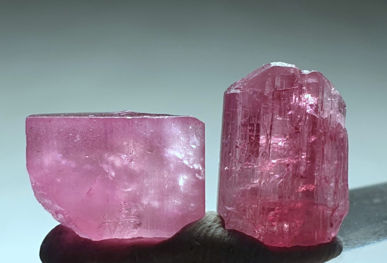 10.95 Carats Amazing Selfstanding Terminated Pink Tourmaline crystals From Afg