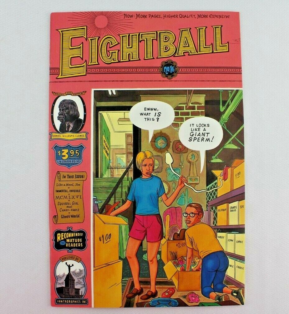 EIGHTBALL #16 Print Error Yellow GHOSTWORLD Daniel Clowes Fantagraphics 1995