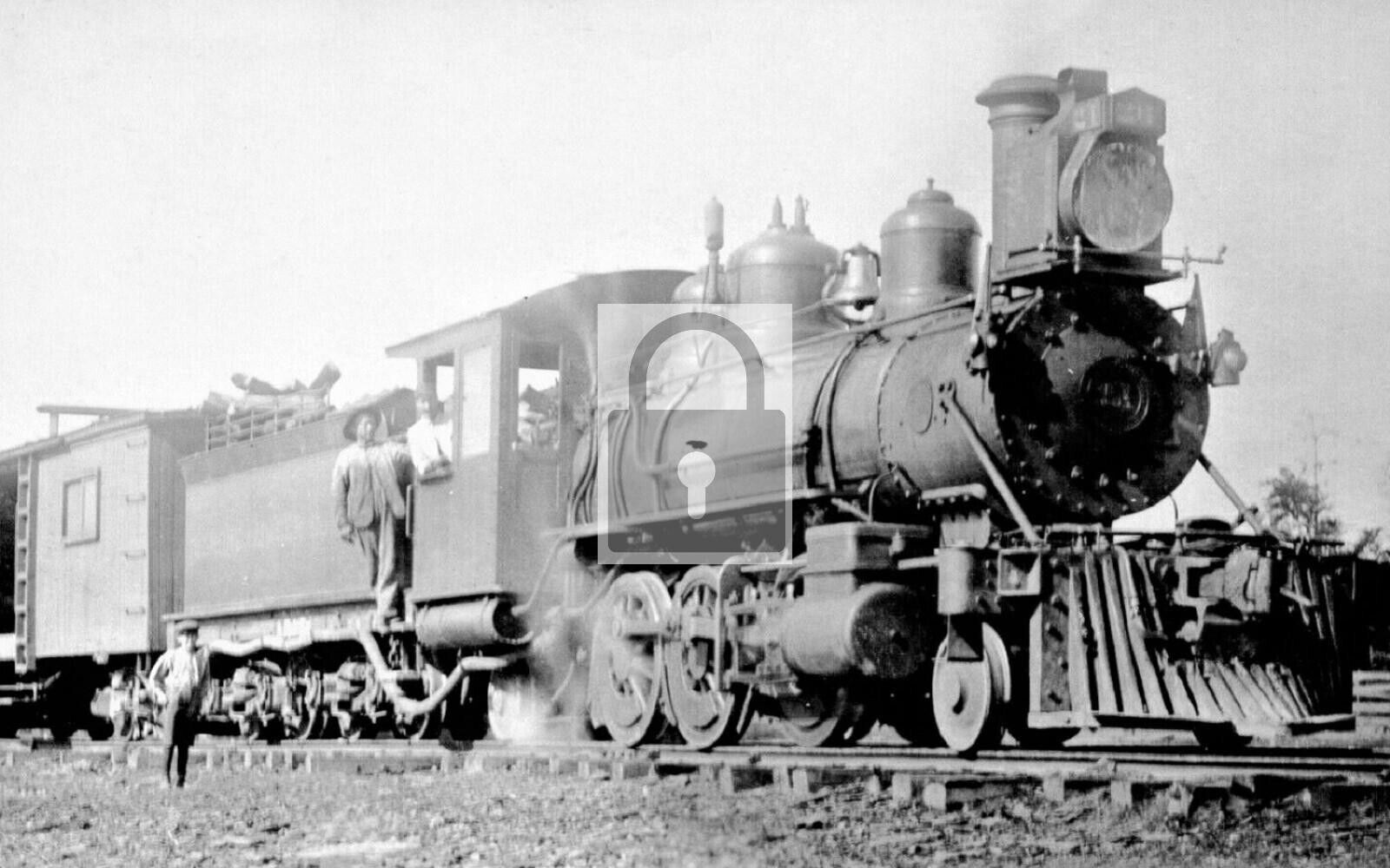 Railroad Train Engine Eros Louisiana LA Reprint Postcard