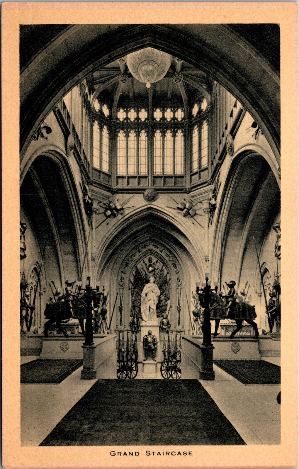 Vtg England UK Windsor Castle Grand Staircase 1910s Raphael Tuck Postcard