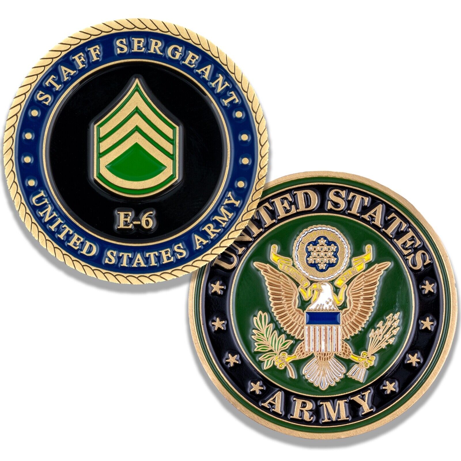 US Army Staff Sergeant E6 Challenge Coin