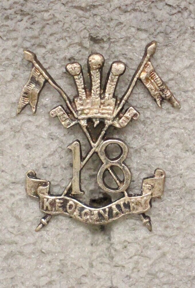 British India Army: 18th King Edward VII\'s Own Cavalry - metal badge 1584
