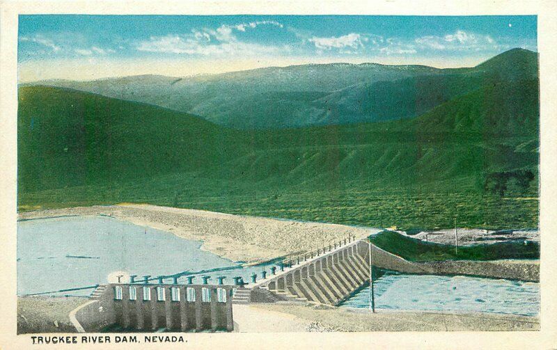 1920s Truckee River Dam Nevada Postcard 20-1616