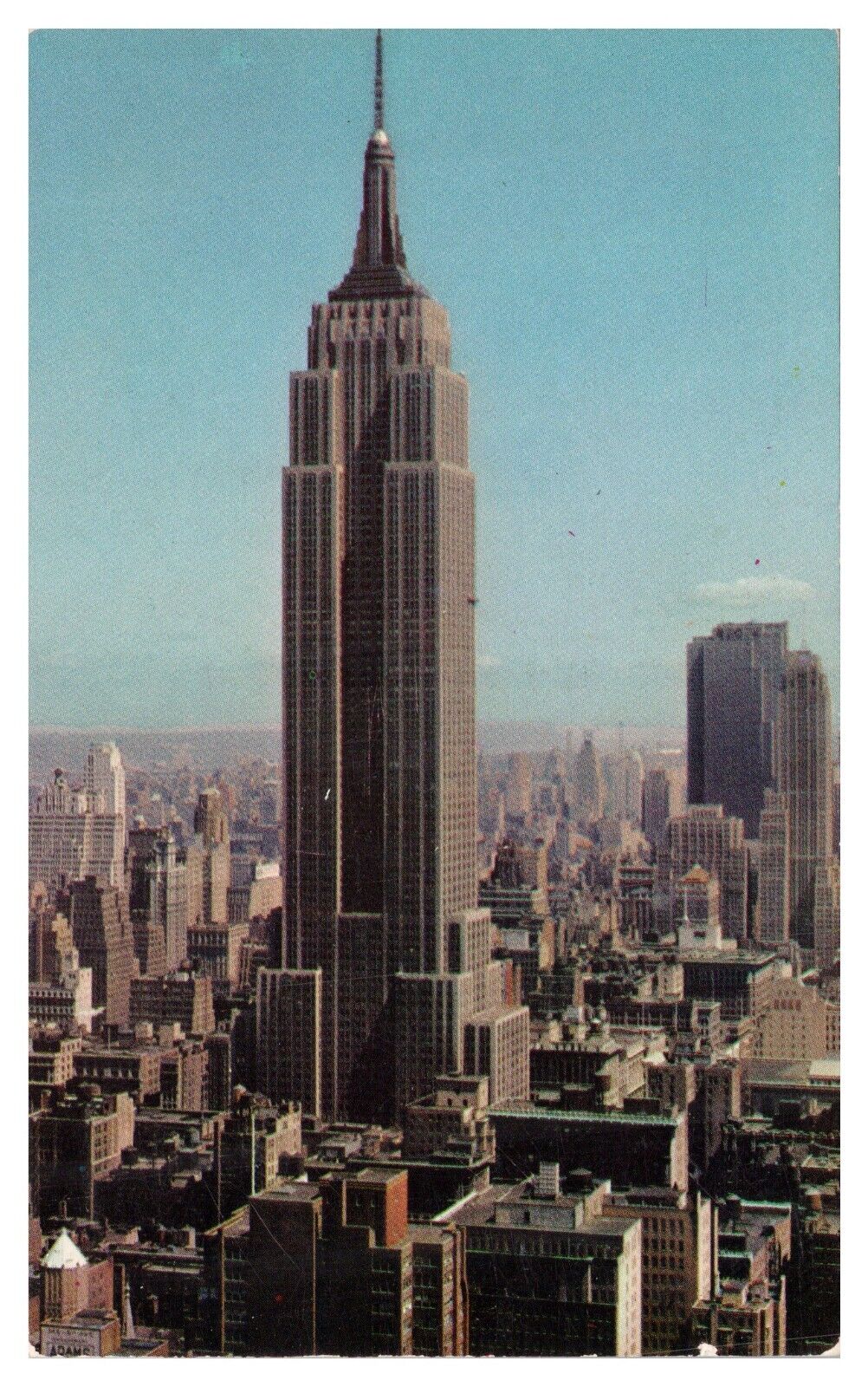 Vintage Rockefeller Center New York City Postcard c1958 Bird\'s Eye View Chrome