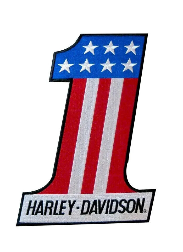 American #1 Harley Large Patch  5\