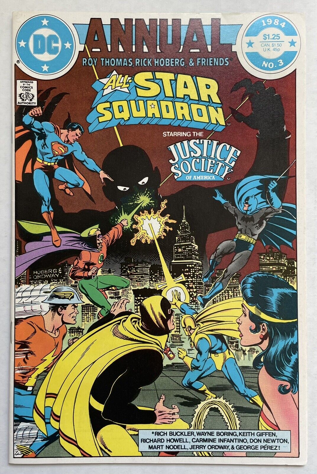 ALL STAR SQUADRON ANNUAL #3 (DC 1984) Justice Society • Giffen, Perez • VF/NM