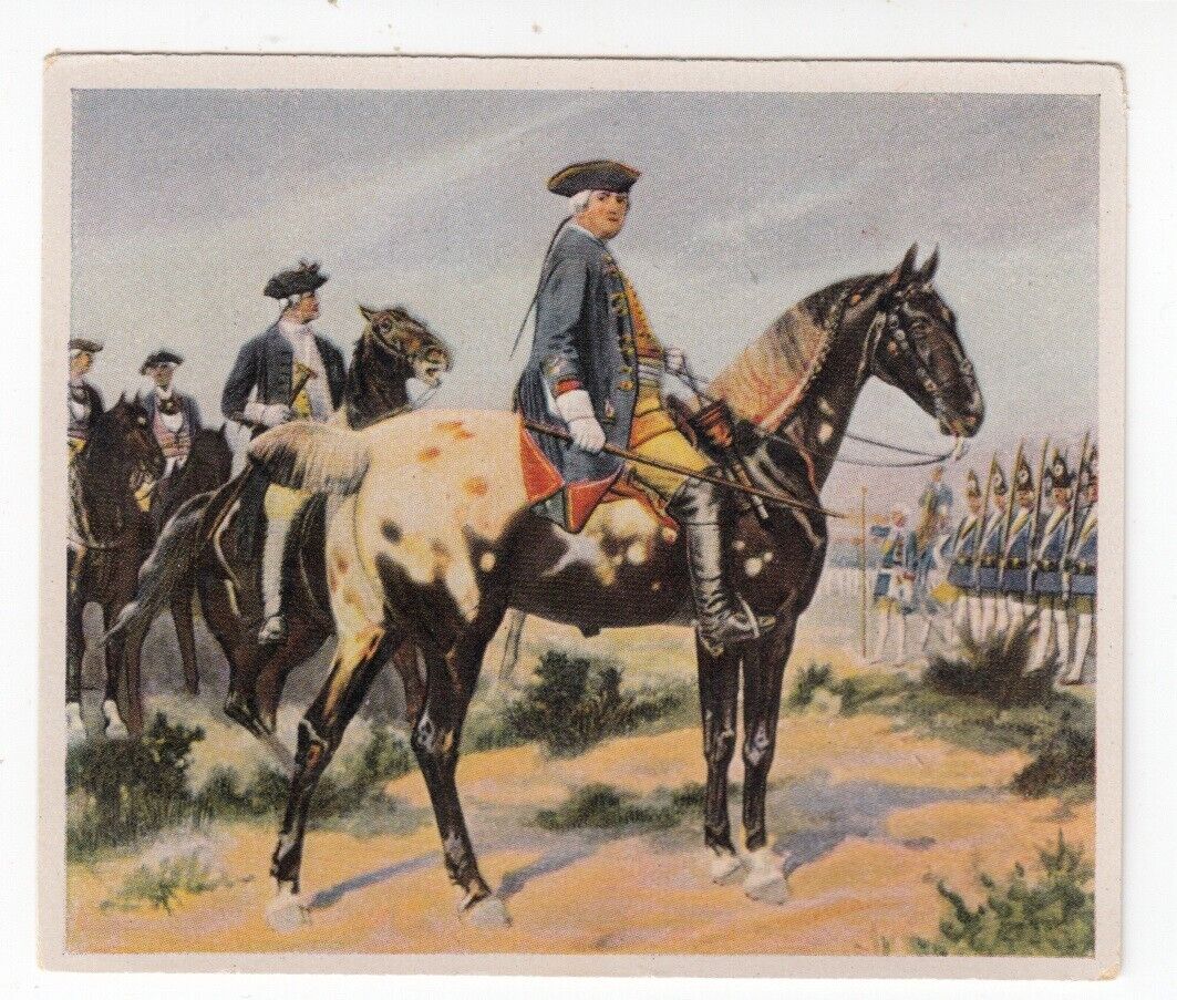 Vintage 1935 Trade Card Frederick William I Soldier King of Prussia