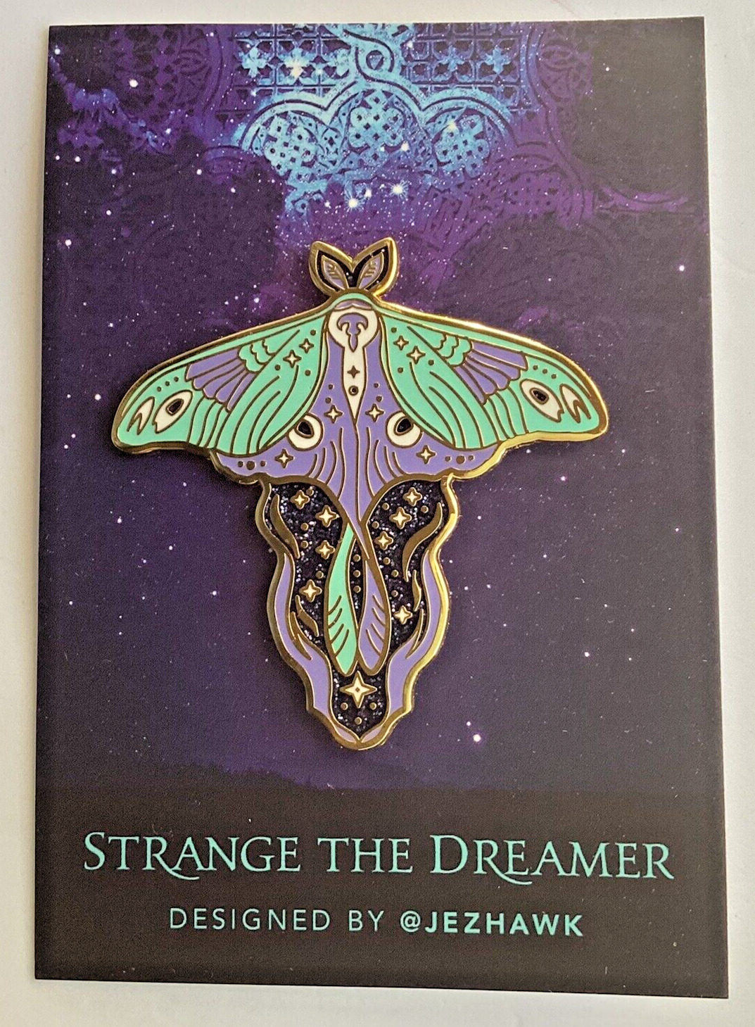 Fairyloot Strange the Dreamer Moth Laini Taylor 2022 Bookish Enamel Pin New