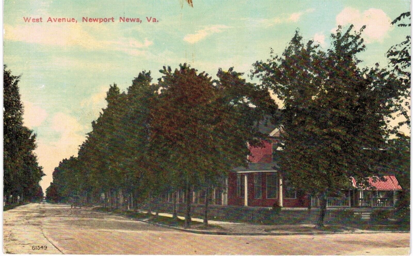 Newport News West Avenue 1910 Unused Sharp VA 