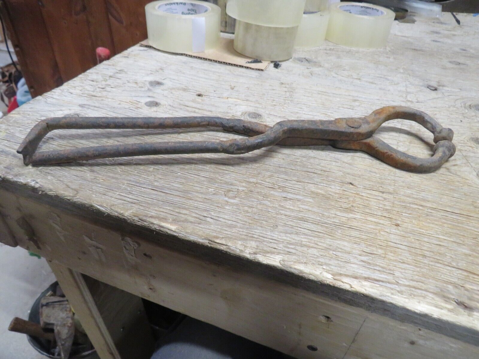  vintage antique blacksmith tong  (9210