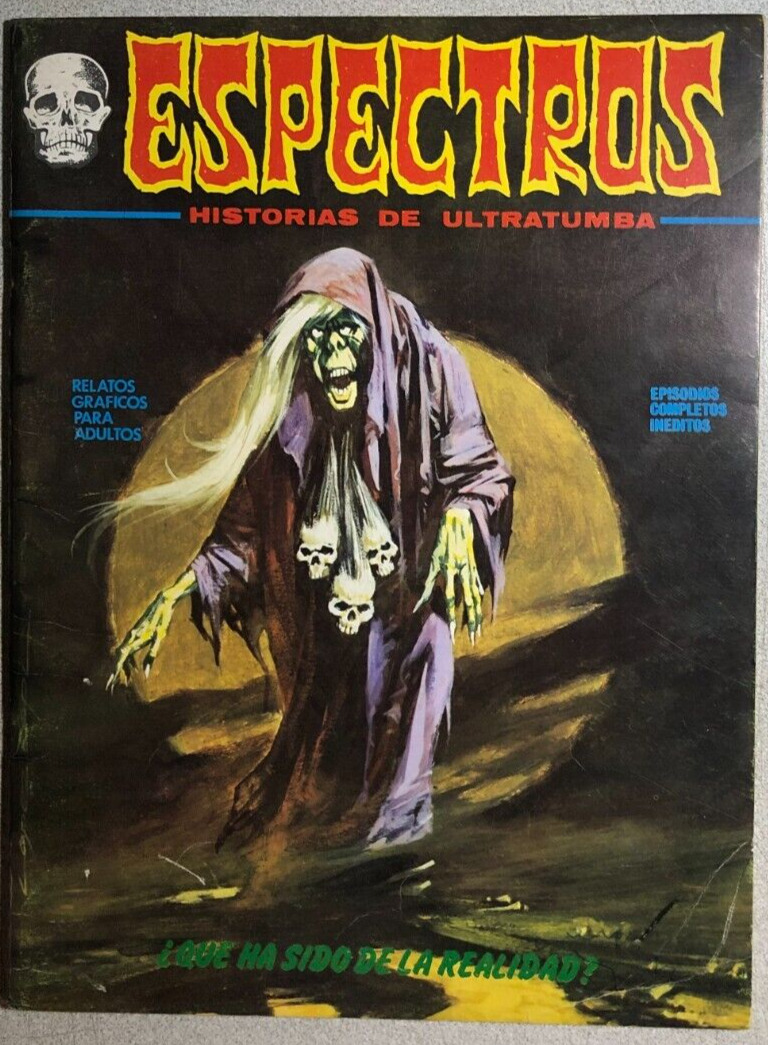 ESPECTROS (1972) Spanish B&W horror comics magazine VG+