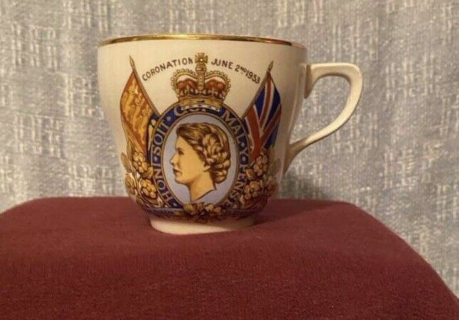 Vintage Adam’s RARE 1953  Queen Elizabeth Coronation Tea Cup 
