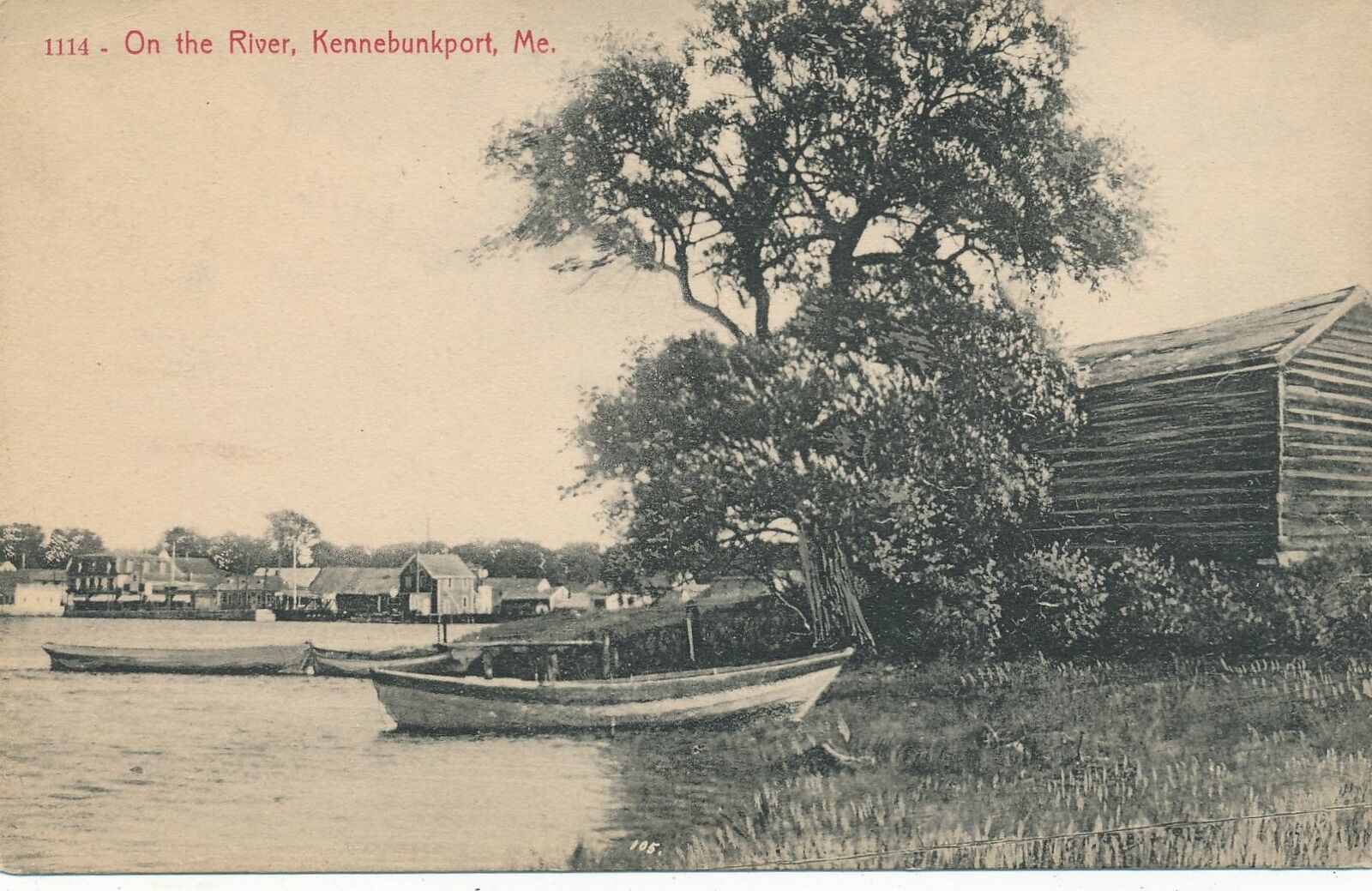 KENNEBUNKPORT ME - On The River - 1916