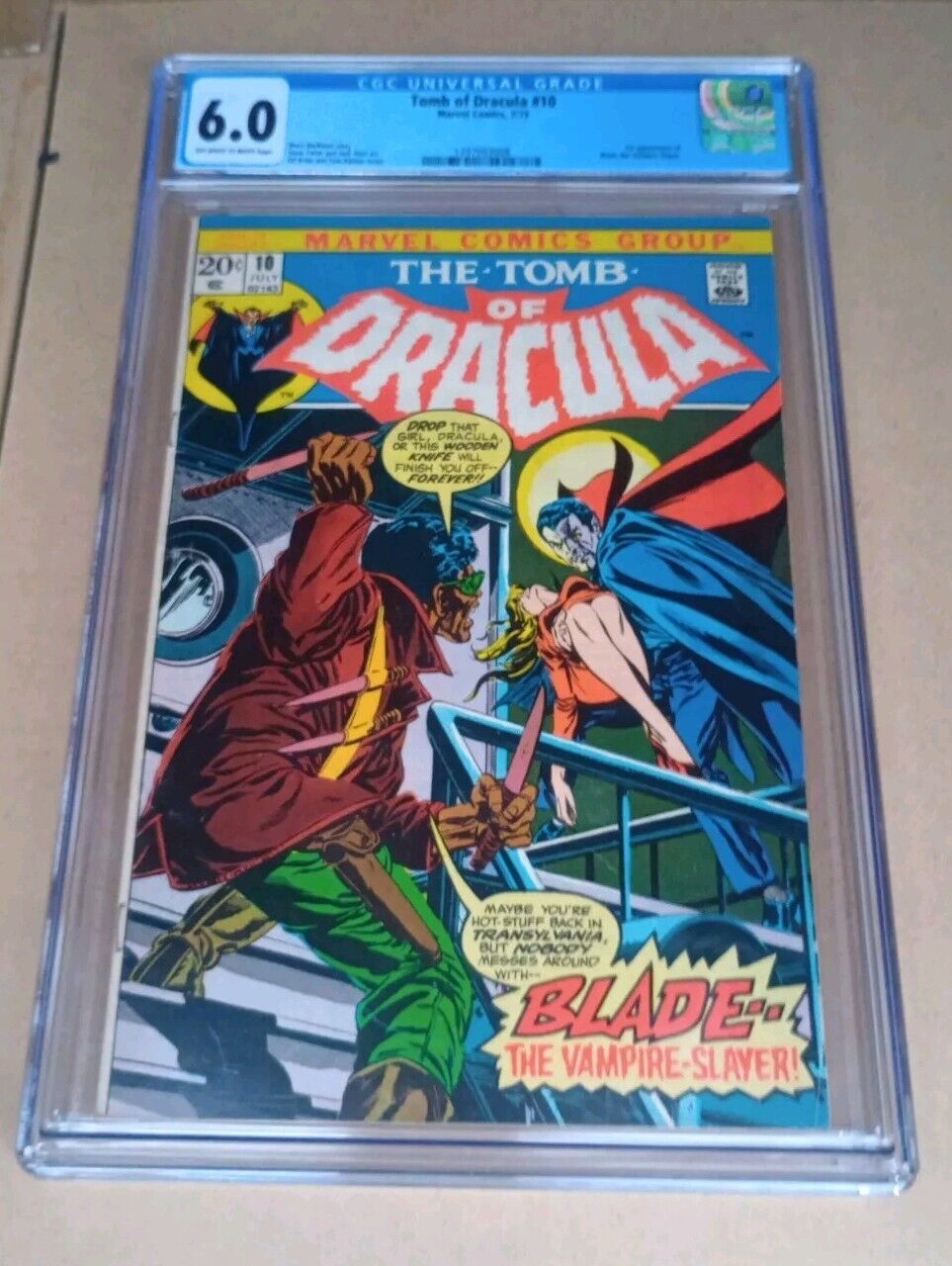 1973 Marvel Comics The Tomb of Dracula #10 CGC - 1st Appearance of Blade 