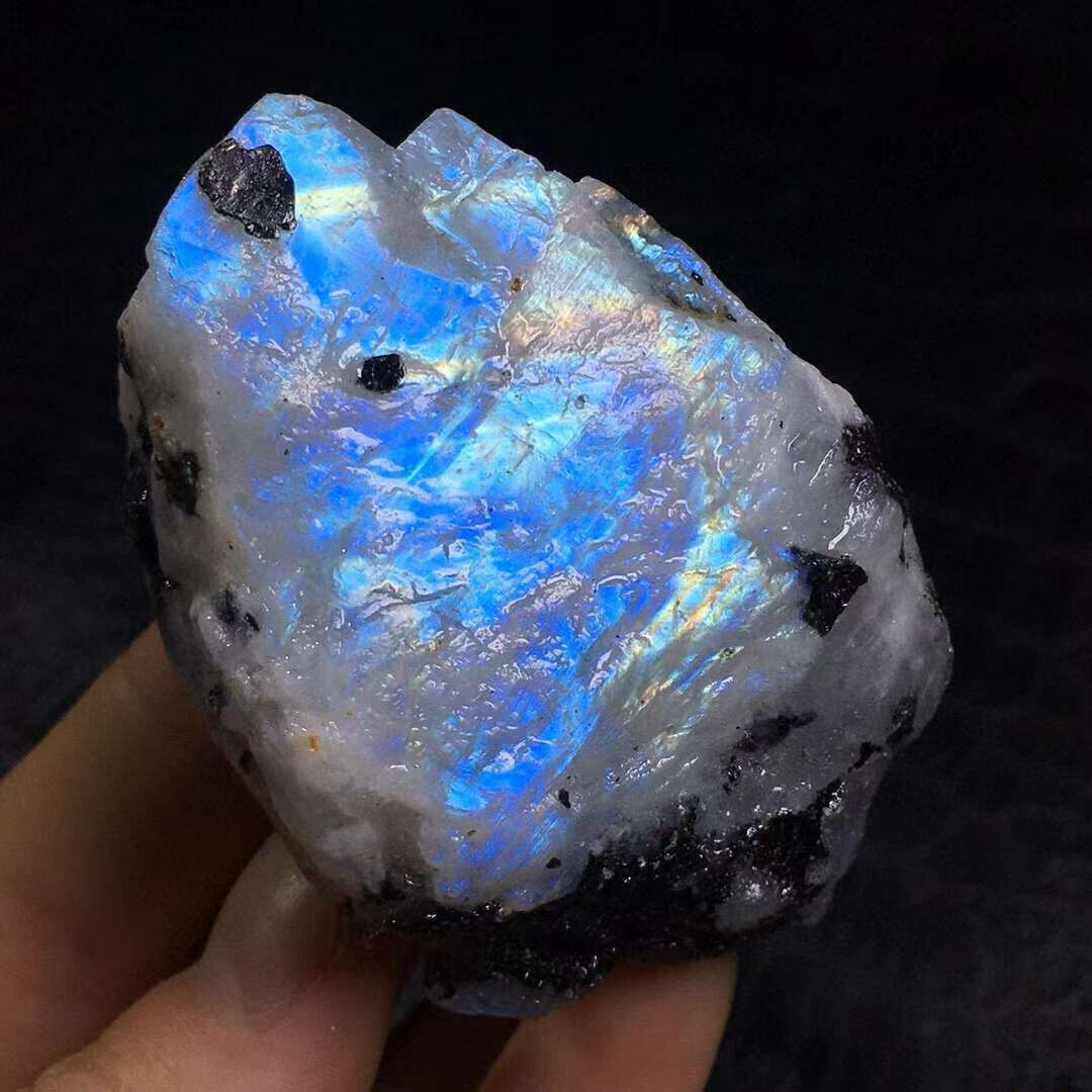 115g Top Natural Moonstone Quartz Crystal Mineral Specimen Reiki  Decor