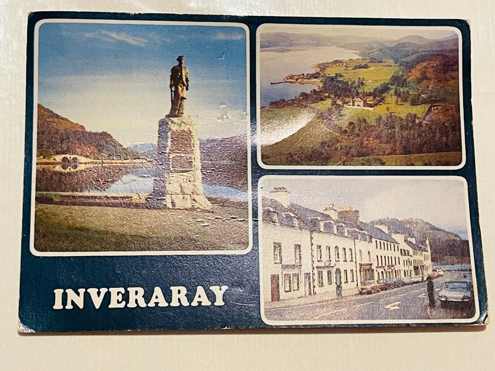 Inveraray Castle Bridge- War Memorial Main Street Postcard Unposted