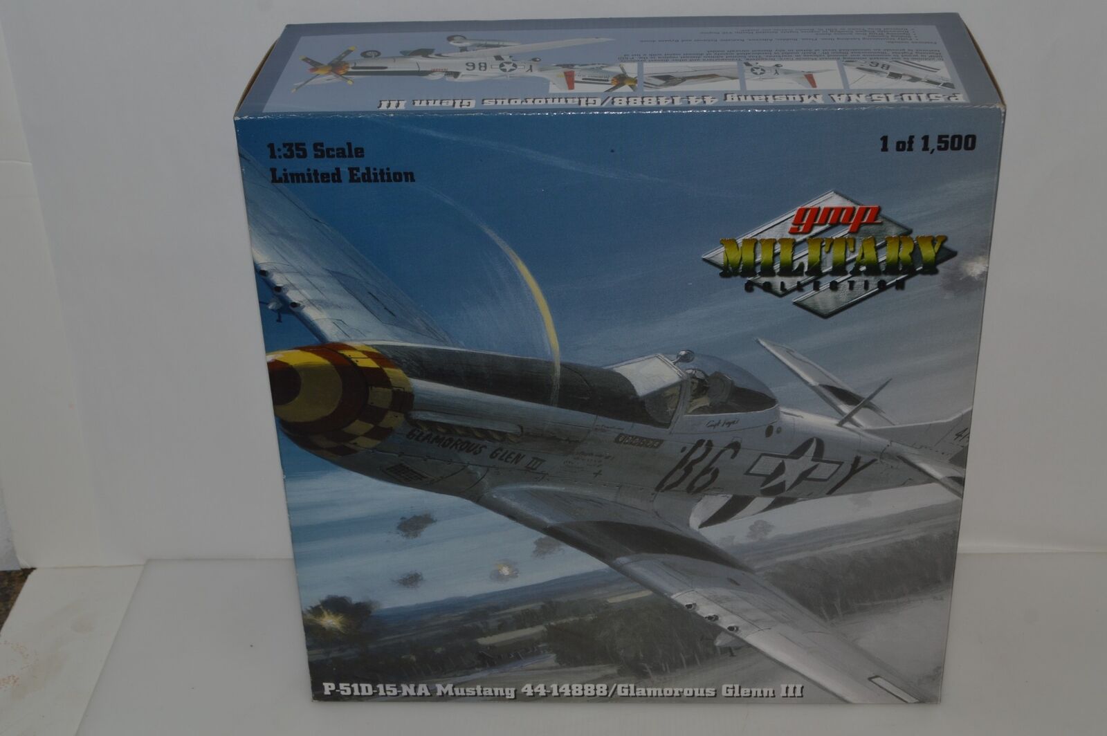 *TC* GMP 1:35  P-51D-15-NA MUSTANG- GLAMOROUS GLENN III- SIGNED YEAGER  (NPD14)