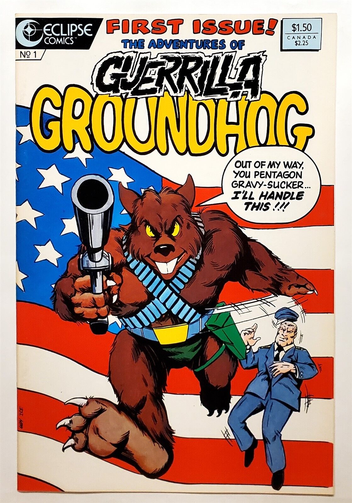 Guerrilla Groundhog #1 (Jan 1987, Eclipse) 8.0 VF 