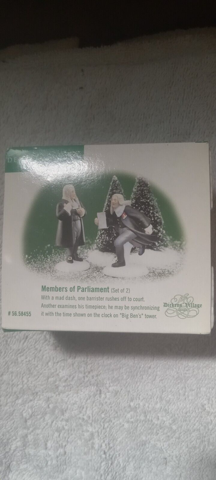 Dept 56 Dickens Village - Members of Parliament #56.58455 Retired NEW
