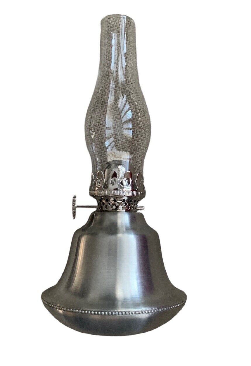 Danforth Pewter Signed Limited Oil Lamp Glass Chimney New