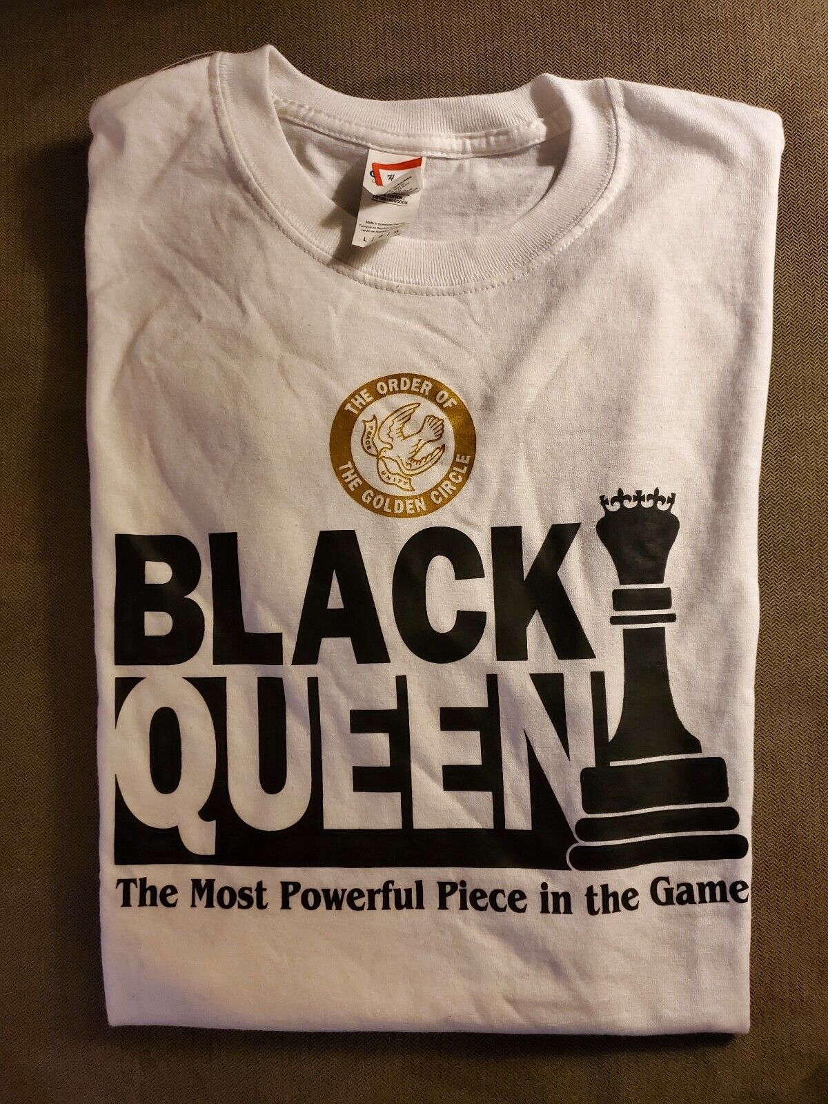 OES -  Golden Circle Black Queen T-Shirt
