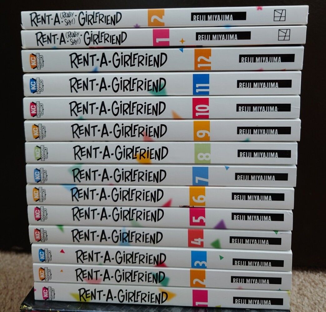 Rent a Girlfriend Vol 1-12 ＋ Really Shy Vol 1-2 English Manga **NEW**