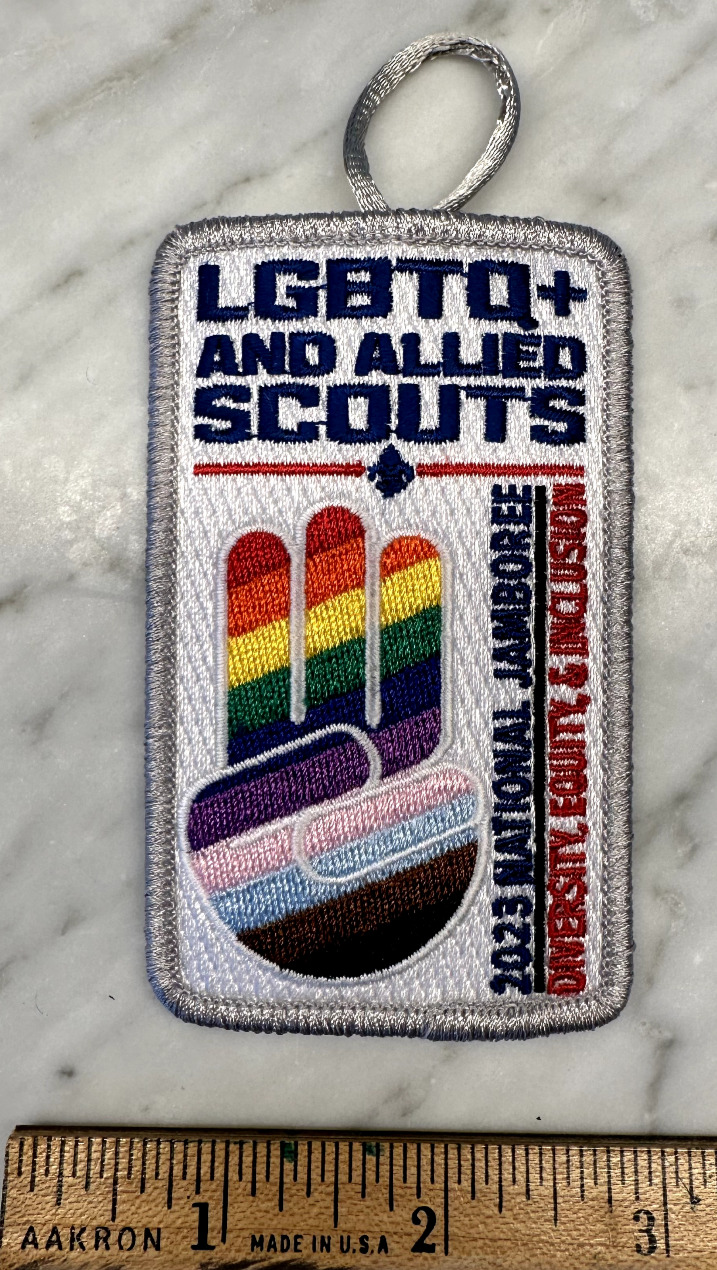 New 2023 National Scout Jamboree (NSJ) LGBTQ+ Program Patch.  Rare