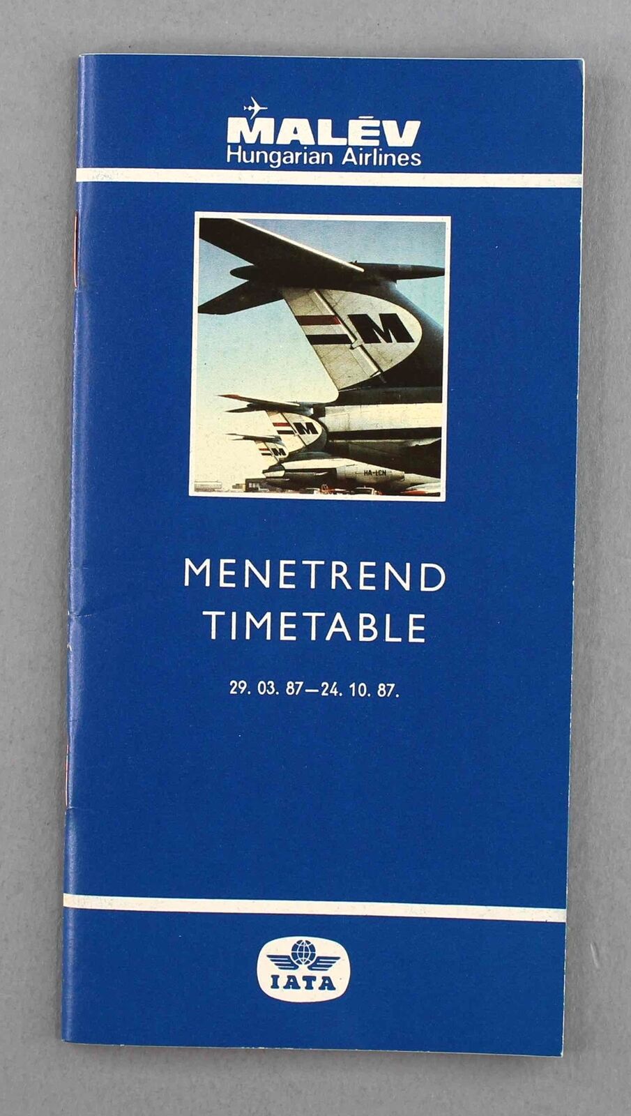 MALEV HUNGARIAN AIRLINES AIRLINE TIMETABLE SUMMER 1987 ROUTE MAP HUNGARY