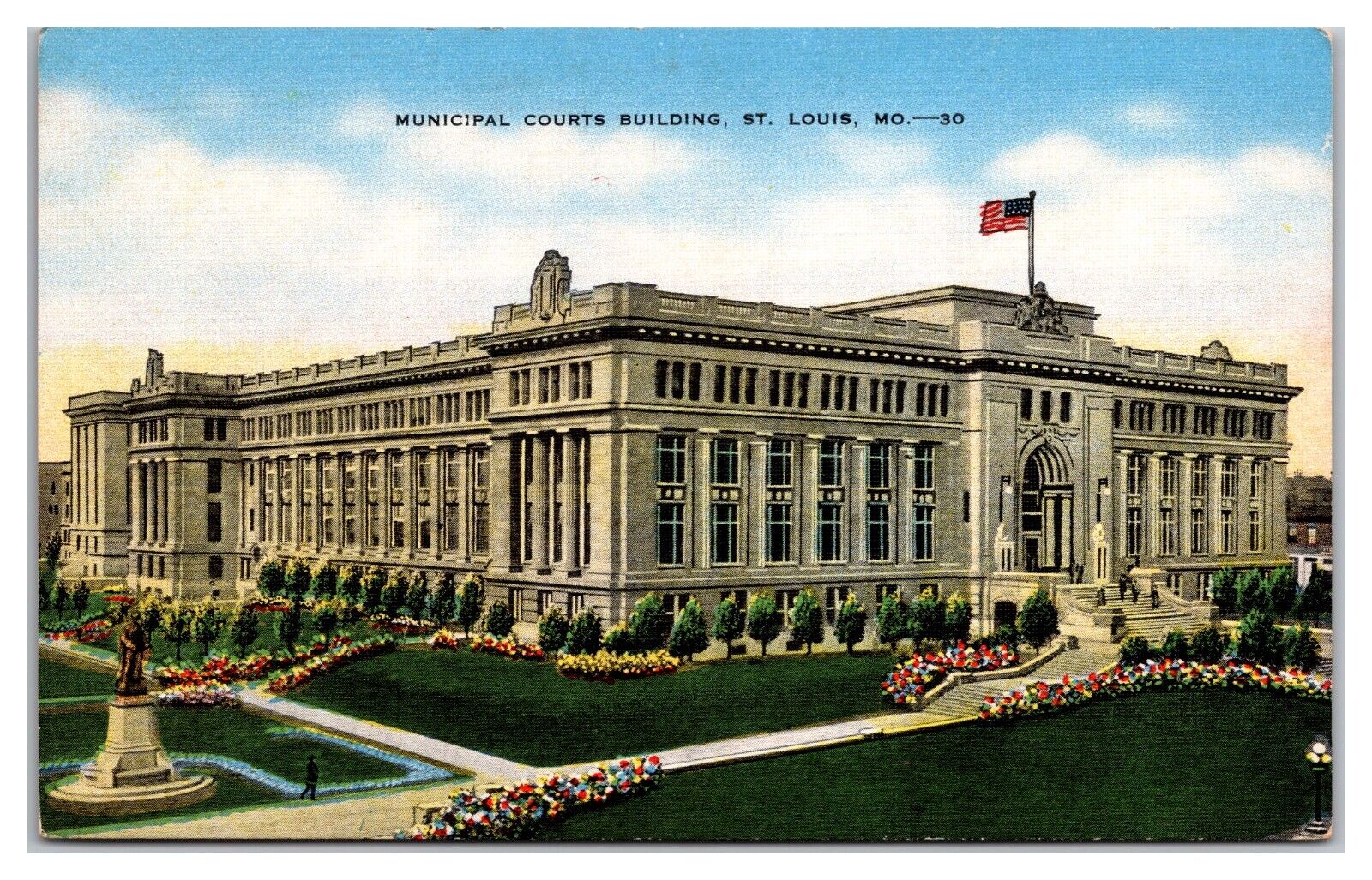 Municipal Courts Building, St. Louis, Missouri Postcard