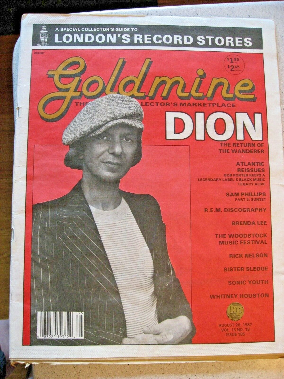 Goldmine The Collector\'s Market Place Paper Magazine 1987 Vol 13 No 18 DION