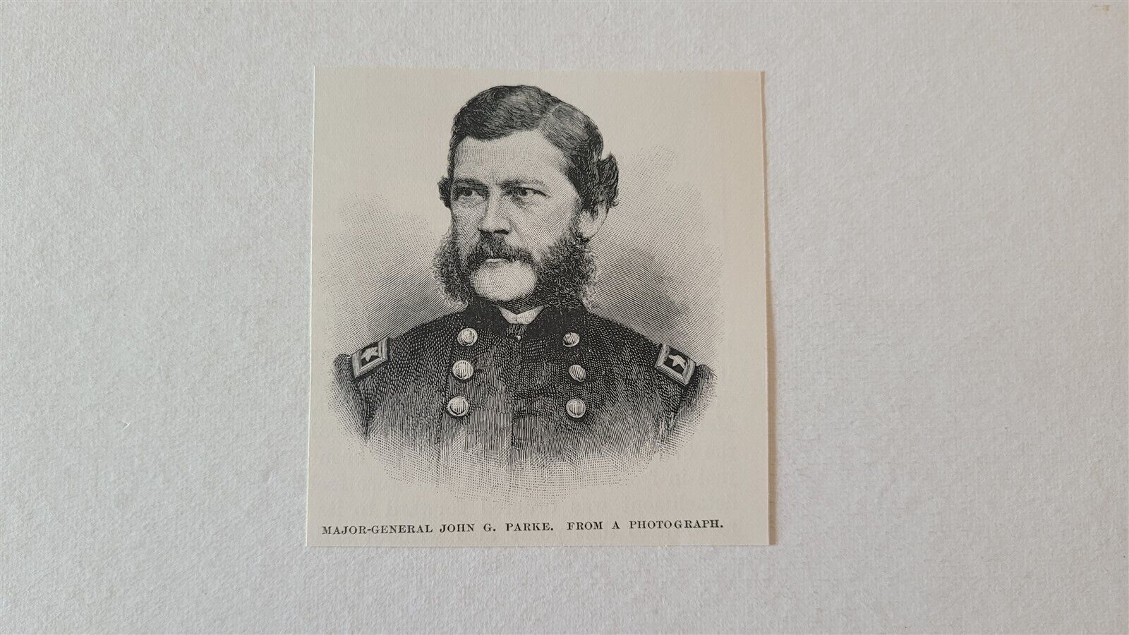 Major-General John G. Parke 1888 Civil War Picture