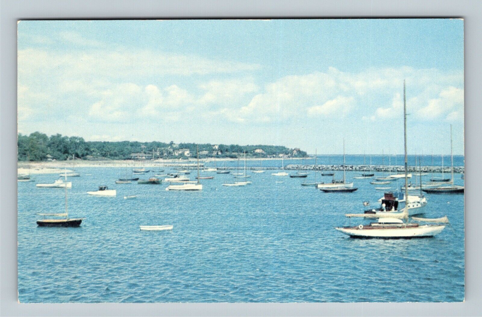 Martha\'s Vineyard Island MA Vineyard Haven Harbor Massachusetts Vintage Postcard