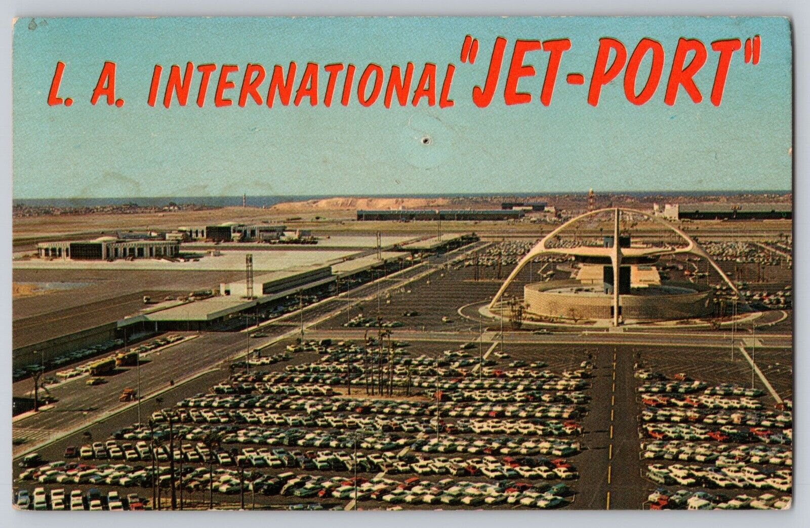 Postcard LA Los Angeles California International Jet Port Airport