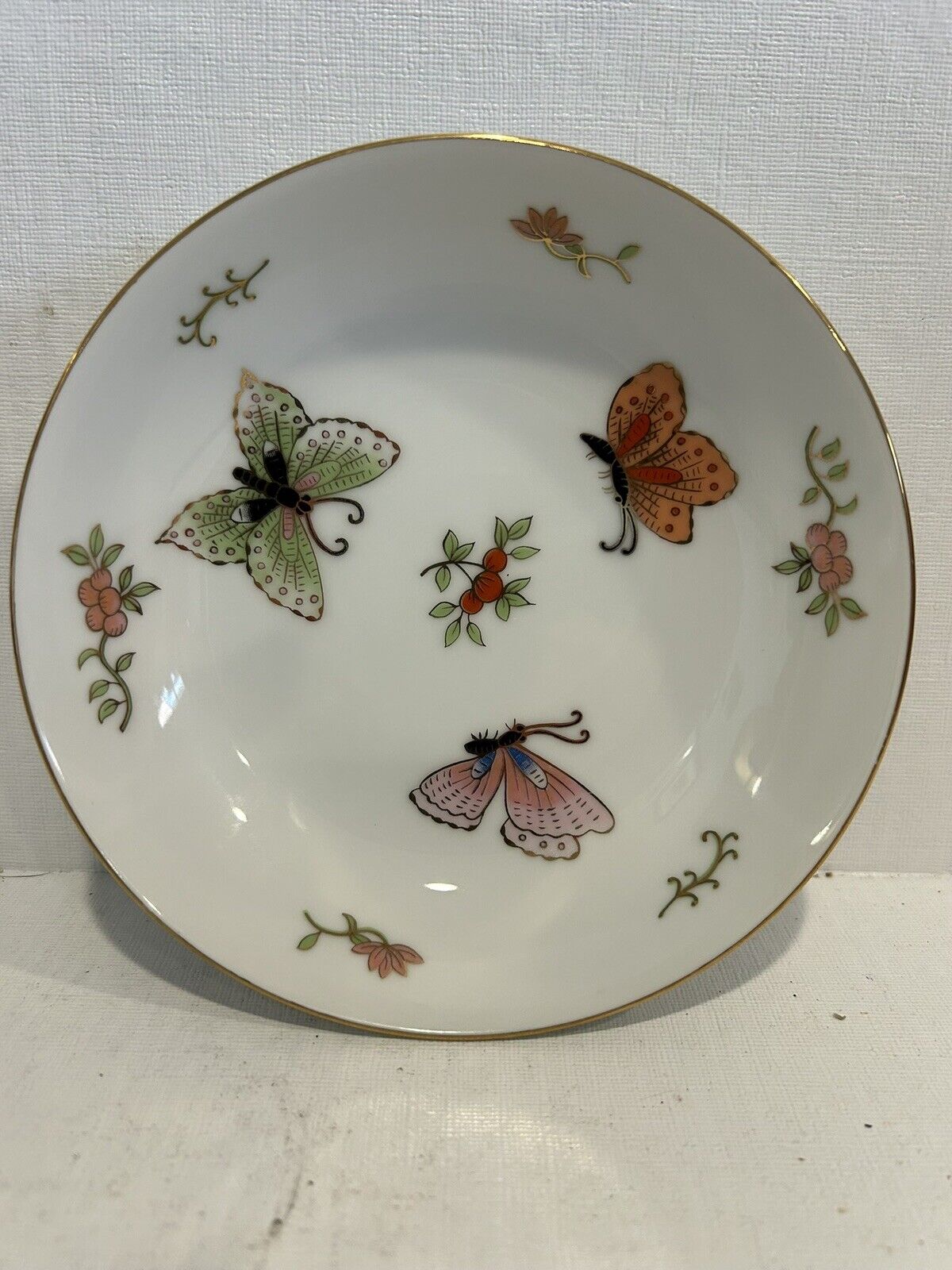 Vintage 5-Star Luxury CARLYLE HOTEL New York NYC Butterfly PORCELAIN Bowl Dish
