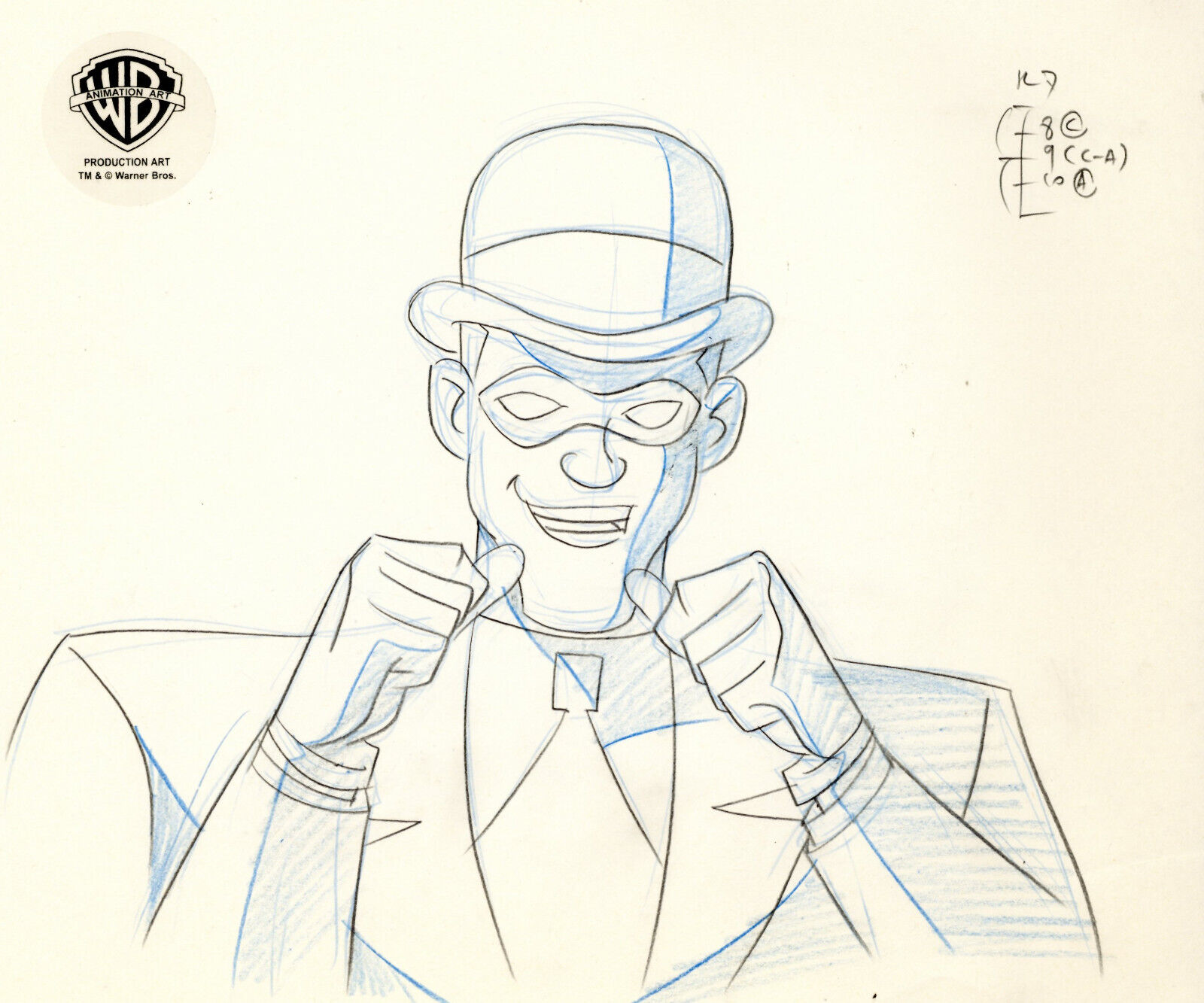 Batman Animated Series- Original Production Drawing-Riddler-Riddler's Reform 
