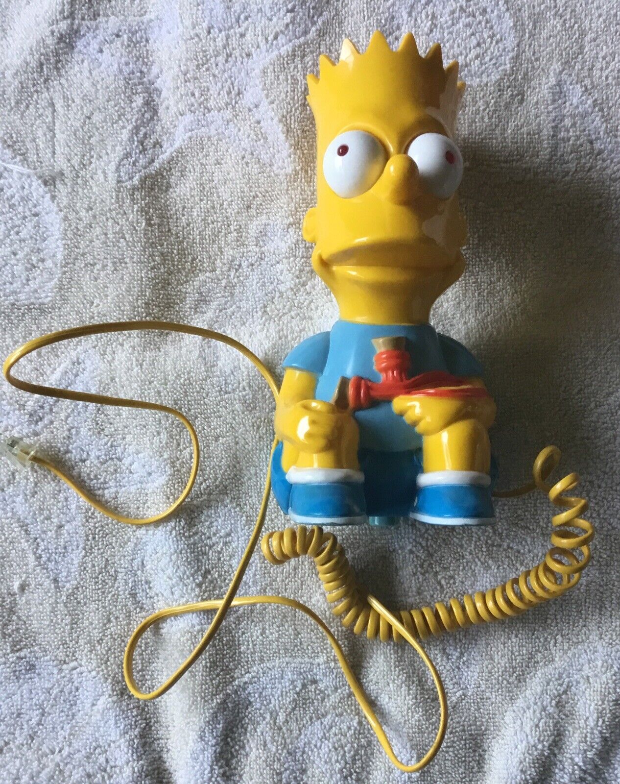 Bart Simpson Telephone, 1990 Columbia Tel-Com Never Used Box Has Some Wear