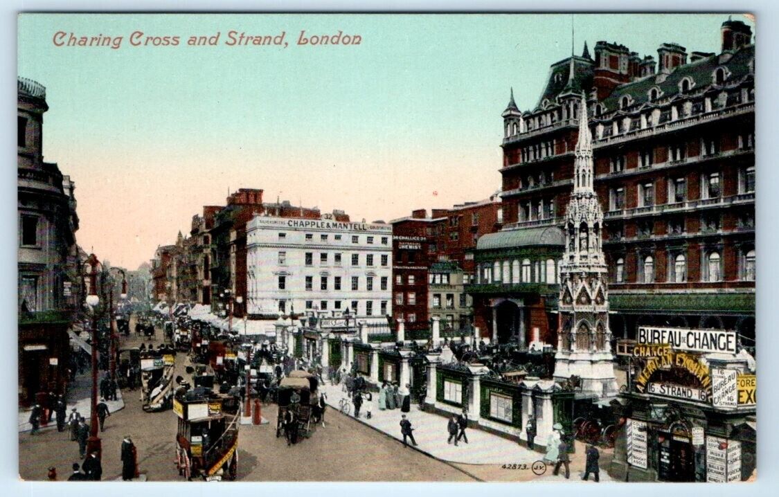 LONDON Charing Cross & Strand ENGLAND UK Postcard