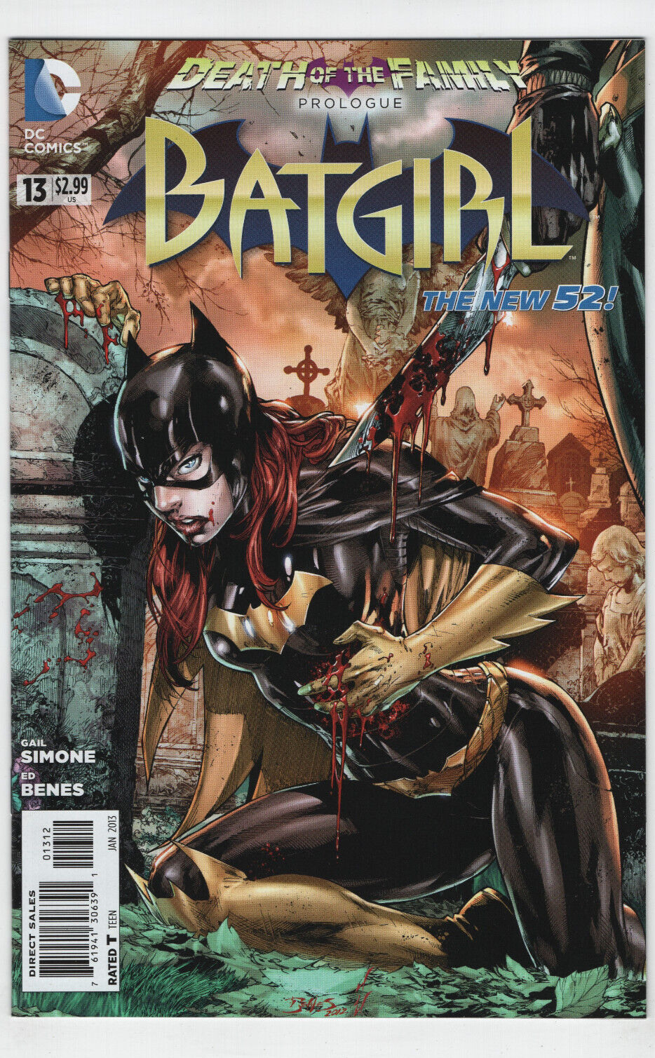 BATGIRL 13 2nd Print Capullo Variant DEATH of the FAMILY DC Comics NEW 52 Batman